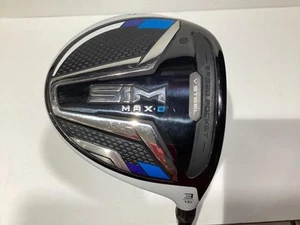 Used TaylorMade Sim Max-D 3W Fairway Wood Fw Genuine Custom Shaft Flex S Men'S R - Picture 1 of 1