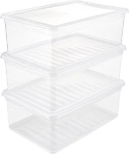 Box Contenitore Con Sistema Di Ventilazione, Confezione Da 3 Pezzi, Altezza: 14  - Foto 1 di 12