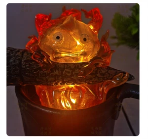 Howls Moving Castle Calcifer Anime Figur 20 cm Nachtlampe Geschenk Deko Spielzeug Neu - Bild 1 von 9