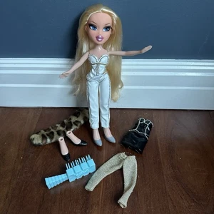 Bratz Designed By Cloe Perfume Doll Jumpsuit Dress Leopard Fur Wrap Heels - Picture 1 of 14