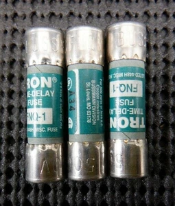 Cooper Bussmann FNQ-1 Time Delay 1A 500VAC Fuse - Lot of 3 - Picture 1 of 2