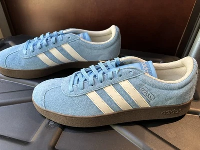 New Men’s Adidas VL Court 2.0 JIO496 Semi Blue Burst Shoes Size 10 #027 - Image 1 of 4