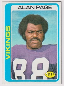 1978 Topps NFL #406 Alan Page Vikings Bears MVP HOF - Picture 1 of 2