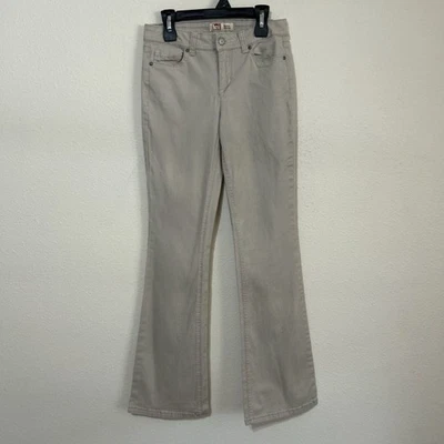 Pantalones acampanados LEI Sophia Hipster color caqui tostado junior talla 3 Y2K Foto 1 de 4