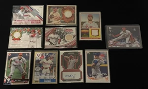 Phila.Phillies (10) Card Auto’s & Relics Bryce,Stott,Schwarber and Castellanos+ - Picture 1 of 9