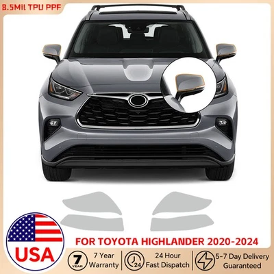 Rearview Mirror PPF Precut Kit For Toyota Highlander 2020-2024 Paint Protection - Image 1 of 4