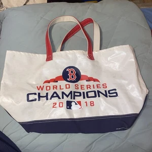 2018 Boston Red Sox World Series LL Bean Tote Bag Fenway Tarp Limited-Edition - Picture 1 of 17