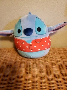 Squishmallows Disney Stitch 8” Valentine’s Day 2023 Plush Red Hearts Shirt - Picture 1 of 8