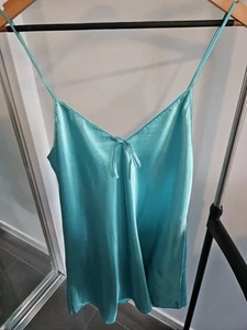 Green Camisole Nightdress Short Stories Brand Size 14 - Picture 1 of 3