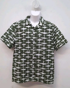 Island Warbirds WWII Aircraft Short Sleeve Slim Herren Poloshirt M dunkelgrün - Bild 1 von 8