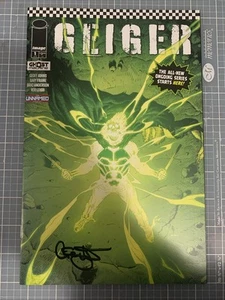 Cómic Geiger Edición #1 PRIMERA IMPRESIÓN Imagen Cómics Firmados por Geoff Johns Casi Nuevo+ - Imagen 1 de 3