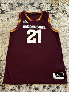 Arizona State Sun Devils Basketball Adidas Men's Large Maroon Swingman Jersey - Picture 1 of 9