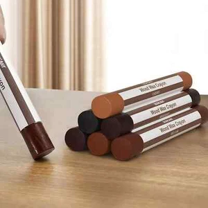 Wood Filler Sticks,6 Colors Wood Wax Crayons for Repairing Scratches, Scuffs, Cr - Picture 1 of 2