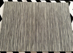 Pier One Imports Set of 4 Size 13x18 Gray Striped Rectangular Placemat Set