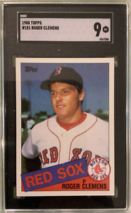 ROGER CLEMENS / 1985 TOPPS #181 ROOKIE CARD MINT SGC 9