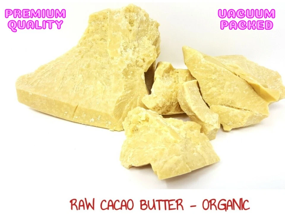Cocoa Butter 100% Organic Raw Unrefined Cacao Skincare Cocoa Butter FREE Postage - Bild 1 von 1