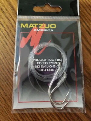 LOTE DE 2!  Matzuo - Plataforma de pesca Mooching Leader fija tamaño 4/0-5/0 40# Foto 1 de 2