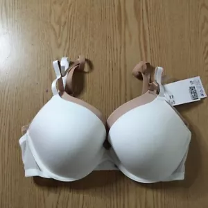 Confezione 2 reggiseni donna imbottiti con ferretto H&M bianco marrone taglia 34D nuovi - Foto 1 di 7