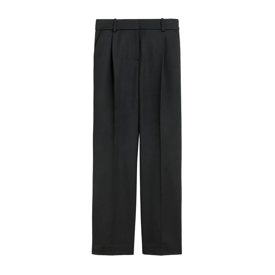 J.Crew Straight Essential Pants Womens Wool Blend Flap Pockets Pleated Trousers - Image 1 of 1