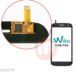 VITRE TACTILE WIKO cink five NEUF glass WIKO cink five (sans ecrans lcd !!!) - Bild 1 von 1