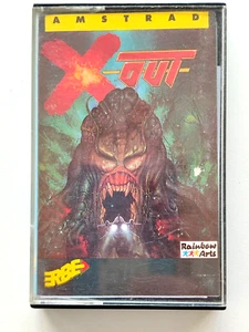 X-OUT RAINBOW ARTS RARE AMSTRAD CPC 464 472 664 6128 - Imagen 1 de 5