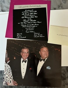 Vintage 1989 FRANK SINATRA 25th Invitation Hosted Ed Victoria McMahon - Picture 1 of 3