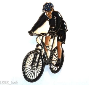 Mountain Bike Cycling Bicycle Metal Enamel Badge Lapel Pin Downhill Freeride NEW - Picture 1 of 2