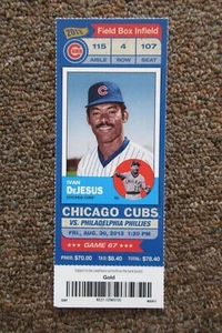 CHICAGO CUBS VS PHILLIES 8/30/2013 FULL TICKET ~ FRANDSEN/RIZZO/SCHIERHOLTZ HRs - Picture 1 of 1