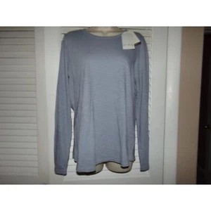 Wonderly blue clay long sleeve t shirt size M NWT $34.50 loose fit - Picture 1 of 3