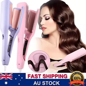 32MM French Egg Roll Wave Curling Iron Adjustable Temperature Hair Waver Curler! - Picture 1 of 20