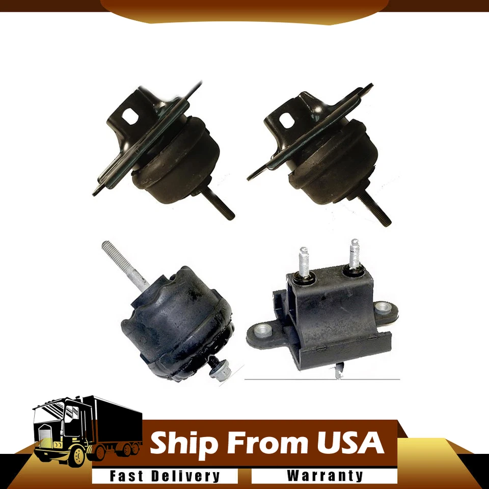 Kit de montajes de motor de transmisión automática de motor de anclaje de 4 piezas para Pontiac Bonneville V6 2000-05 Foto 1 de 4