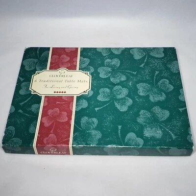 Set of 6 Clover Leaf Table Place Mats Claude Monet Art Cork 11.25x8.25" England - Image 1 of 4