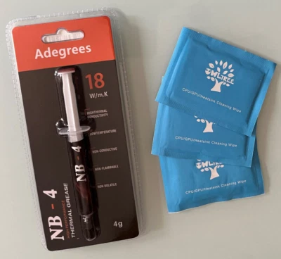 Pâte Thermique ADEGREES® NB-4 4g Seringue CPU GPU Haute Performance 18W/m-K - Photo 1/2