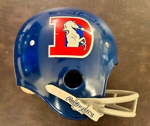 Denver Broncos Football Helmet - Rawlings Vintage 1970s NFL USA Made Size Small