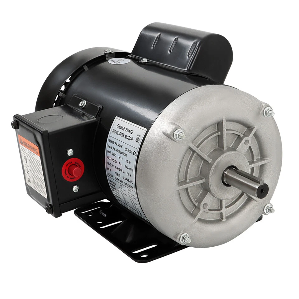 1HP Electric Motor 56 Frame 1 Phase TEFC 1800RPM 115/230V 13.6/6.8A CW/CCW - Image 1 of 4