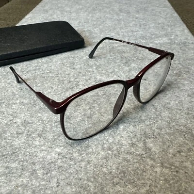 Лазер от REM Глянцевая Бургундская Оправа для Очков - 52-18-140 Сделано в Японии - Изображение 1 из 4