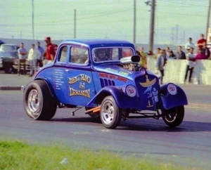 DECALS, DelRio Bros. “Blue Dog” ‘33 Willys AA/GS. Nice! - Picture 1 of 4