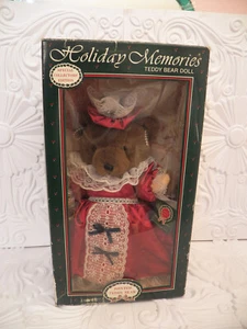 Gelenk 14 Zoll Teddybär Puppe aus einem i991 Holliday Sonderedition - Bild 1 von 5