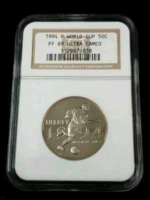 1994 P WORLD CUP 50C NGC PF 69 ULTRA CAMEO #2585 - Image 1 of 4