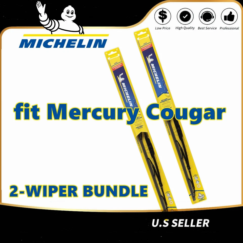 Wiper Blades 2-Pack Standard - fit 1971-1973 Mercury Cougar - 30180x2 - Изображение 1 из 4