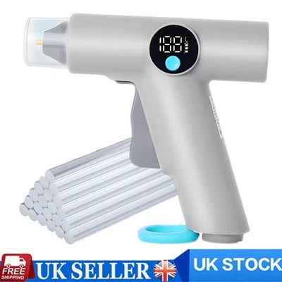 Cordless Rechargeable Hot Glue Gun Kit with 22pcs Sticks Fast Heating Beam Light