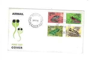 PAPUA NEW GUINEA 1968 FDC - Frogs - Picture 1 of 2