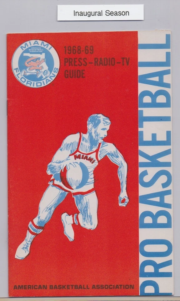 1968-69 ABA Miami Floridians Media Guide  NEAR-MINT TO MINT - Image 1 of 1