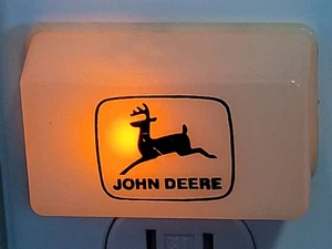 John Deere Vintage Luz Nocturna Luz Nocturna Trabajo Memorabilia Coleccionable - Imagen 1 de 12