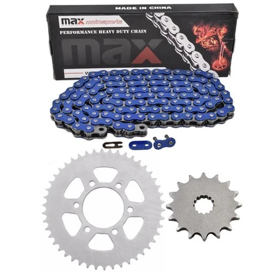 Kit de cadena de transmisión y piñones azules para Kawasaki EX650 Ninja 650 Ninja 650R 06-25 Foto 1 de 4