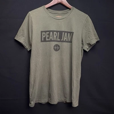 Pearl Jam 2022 Gigaton Concert Tour  Shirt Army Green Olive Drab Eddie Vedder Sm - Image 1 of 4