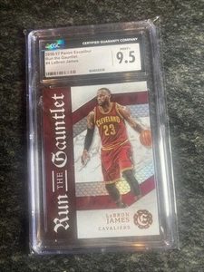 LeBron James PANINI EXCALIBUR Run the GAUNTLET 2016-17 Card #4 CGC 9.5 Mint - Picture 1 of 2