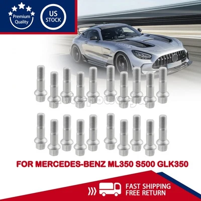 Juego de 20 tuercas de pernos de rueda 0009905307 para Mercedes-Benz ML350 S500 GLK350 Foto 1 de 4