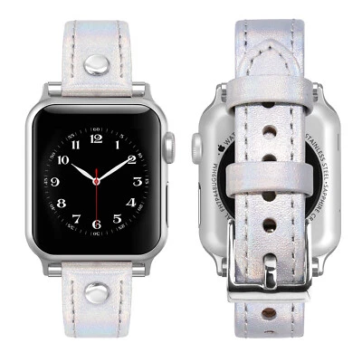 Leather Band for Apple Watch Series 9, 8, 7, 6, 5, 4, 3, 2, 1, SE for 38/40/41mm - Image 1 of 4