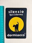 Adesivo Dormisacco Silenzio Qui Si Dorme Sticker Autocollant 80S Original